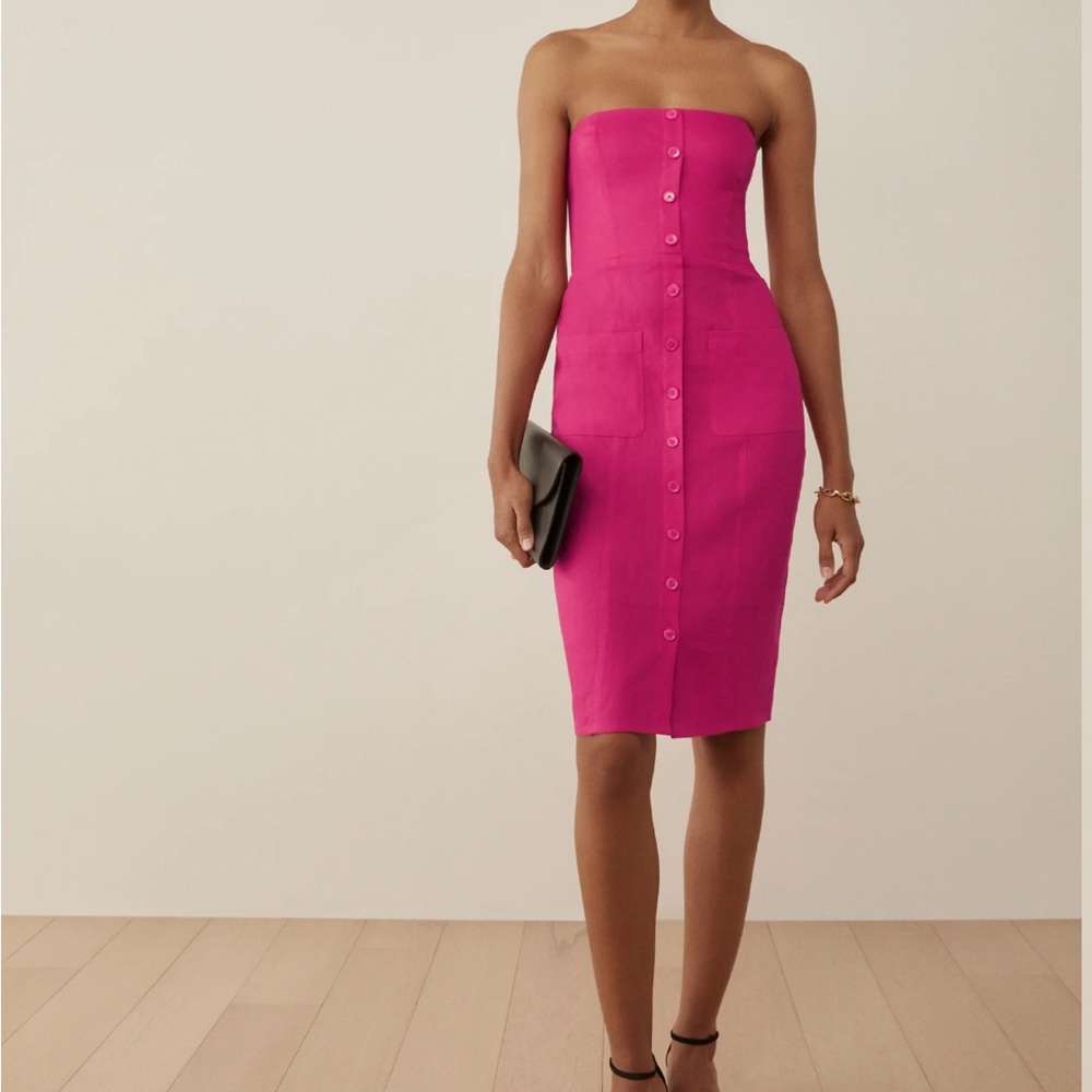 Reformation Prescott Linen Dress